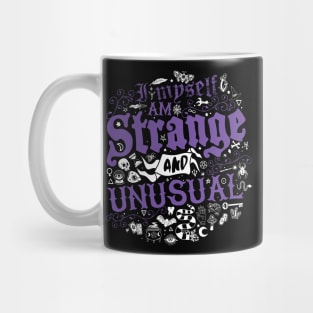 Strange and Unusual - Vintage Distressed Occult Witchcore Typography Mug